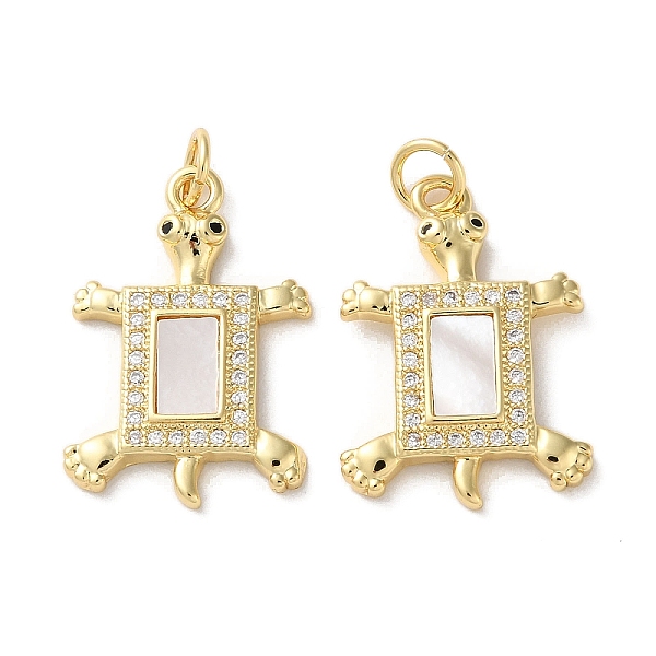 PandaHall Brass Micro Pave Clear Cubic Zirconia Pendants, with Shell and Jump Ring, Real 18K Gold Plated, Tortoise, 22.5x15x3mm, Hole: 3mm...
PandaHall Brass Micro Pave Clear Cubic Zirconia Pendants, with Shell and Jump Ring, Real 18K Gold Plated, Tortoise, 22.5x15x3mm, Hole: 3mm...