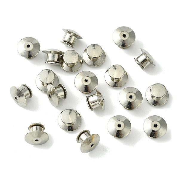 PandaHall Alloy Locking Pin Backs, Locking Pin Keeper Clasp, Cone Shape, for Brooch Finding, Platinum, 7x10mm Alloy
PandaHall Alloy Locking Pin Backs, Locking Pin Keeper Clasp, Cone Shape, for Brooch Finding, Platinum, 7x10mm Alloy