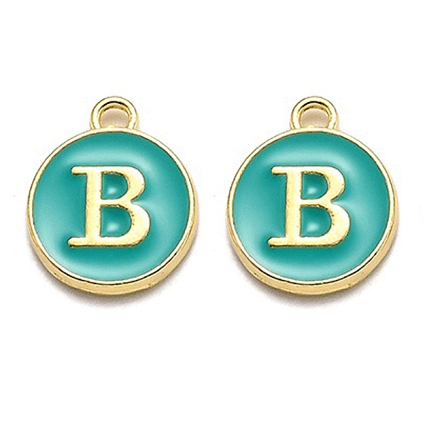 PandaHall Golden Plated Alloy Enamel Charms, Enamelled Sequins, Flat Round with Alphabet, Letter.B, Green, 14x12x2mm, Hole: 1.5mm...
PandaHall Golden Plated Alloy Enamel Charms, Enamelled Sequins, Flat Round with Alphabet, Letter.B, Green, 14x12x2mm, Hole: 1.5mm...