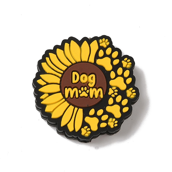 PandaHall Sunflower With Paw Print Silicone Focal Beads, Silicone Teething Beads, Gold, 27x28x7mm, Hole: 3.5mm Silicone Flower Gold
PandaHall Sunflower With Paw Print Silicone Focal Beads, Silicone Teething Beads, Gold, 27x28x7mm, Hole: 3.5mm Silicone Flower Gold