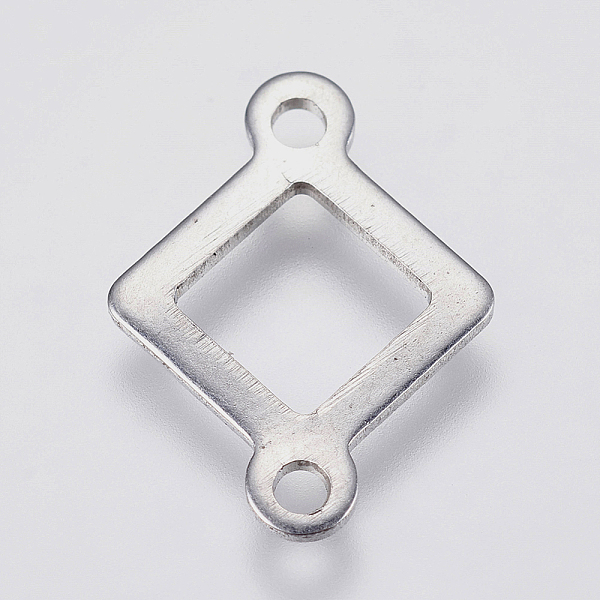 PandaHall 201 Stainless Steel Links connectors, Hollow Rhombus, Stainless Steel Color, 16x12x0.8mm, Hole: 1.5mm 201 Stainless Steel Rhombus
PandaHall 201 Stainless Steel Links connectors, Hollow Rhombus, Stainless Steel Color, 16x12x0.8mm, Hole: 1.5mm 201 Stainless Steel Rhombus