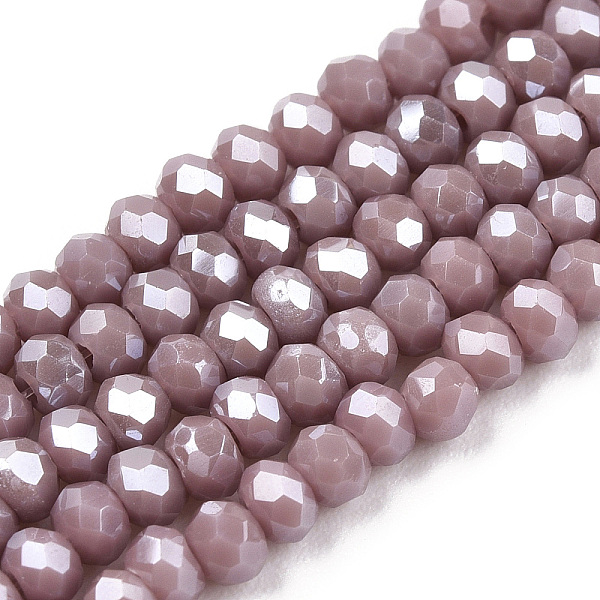PandaHall Electroplate Glass Beads Strands, Pearl Luster Plated, Faceted, Rondelle, Rosy Brown, 2.5x2mm, Hole: 0.4mm, about...
PandaHall Electroplate Glass Beads Strands, Pearl Luster Plated, Faceted, Rondelle, Rosy Brown, 2.5x2mm, Hole: 0.4mm, about...