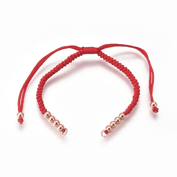 PandaHall Nylon Cord Braided Bead Bracelets Making, with Brass Beads, Long-Lasting Plated, Real Rose Gold Plated, Red, 10-1/4 inch~11-5/8...
PandaHall Nylon Cord Braided Bead Bracelets Making, with Brass Beads, Long-Lasting Plated, Real Rose Gold Plated, Red, 10-1/4 inch~11-5/8...