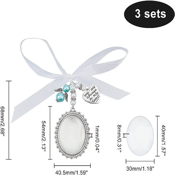 PandaHall CHGCRAFT 3Pcs Wedding Bouquet Charm Lacy Oval Frame Memory Pin Bridal Charm for Bridal Shower Wedding Party Decoration Alloy Mixed..., White
PandaHall CHGCRAFT 3Pcs Wedding Bouquet Charm Lacy Oval Frame Memory Pin Bridal Charm for Bridal Shower Wedding Party Decoration Alloy Mixed..., White