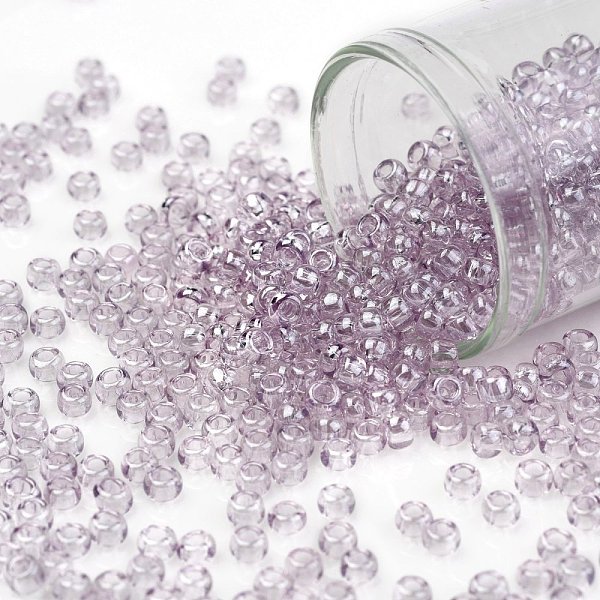 PandaHall TOHO Round Seed Beads, Japanese Seed Beads, (632) Light Lavender Transparent Luster, 8/0, 3mm, Hole: 1mm, about 1110pcs/50g Glass..., Purple
PandaHall TOHO Round Seed Beads, Japanese Seed Beads, (632) Light Lavender Transparent Luster, 8/0, 3mm, Hole: 1mm, about 1110pcs/50g Glass..., Purple