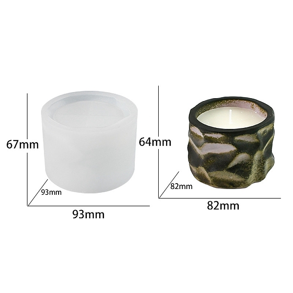 PandaHall Food Grade Irregular Column DIY Silicone Candle Molds, for Candle Making, White, 9.3x6.7cm Silicone Column White
PandaHall Food Grade Irregular Column DIY Silicone Candle Molds, for Candle Making, White, 9.3x6.7cm Silicone Column White