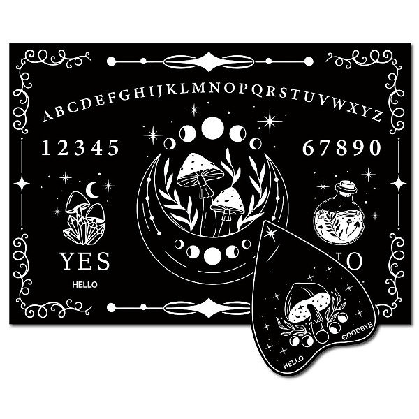 PandaHall Pendulum Dowsing Divination Board Set, Wooden Spirit Board Black Talking Board Game for Spirit Hunt Birthday Party Supplies with...
PandaHall Pendulum Dowsing Divination Board Set, Wooden Spirit Board Black Talking Board Game for Spirit Hunt Birthday Party Supplies with...