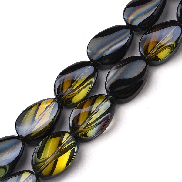 PandaHall Transparent Electroplate Glass Bead Strands, Half Rainbow Plated, Teardrop, Black, 18.5x12.5x6mm, Hole: 1mm, about 40pcs/strand...
PandaHall Transparent Electroplate Glass Bead Strands, Half Rainbow Plated, Teardrop, Black, 18.5x12.5x6mm, Hole: 1mm, about 40pcs/strand...