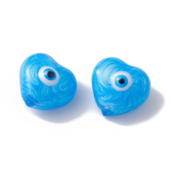 PandaHall Glass Beads, with Enamel, Heart with Evil Eye Pattern, Deep Sky Blue, 10.5x11x7mm, Hole: 1mm Glass Heart
PandaHall Glass Beads, with Enamel, Heart with Evil Eye Pattern, Deep Sky Blue, 10.5x11x7mm, Hole: 1mm Glass Heart