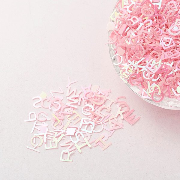 PandaHall Ornament Accessories Plastic Paillette/Sequins Beads, Alphabet, Pink, 5.5x5.5~6x0.1mm Plastic Letter Pink
PandaHall Ornament Accessories Plastic Paillette/Sequins Beads, Alphabet, Pink, 5.5x5.5~6x0.1mm Plastic Letter Pink