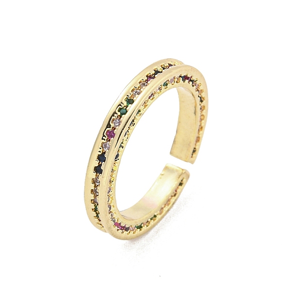 PandaHall Brass Micro Pave Cubic Zirconia Cuff Rings, Open Rings for Women, Long-Lasting Plated, Golden, 3mm Brass+Cubic Zirconia
PandaHall Brass Micro Pave Cubic Zirconia Cuff Rings, Open Rings for Women, Long-Lasting Plated, Golden, 3mm Brass+Cubic Zirconia
