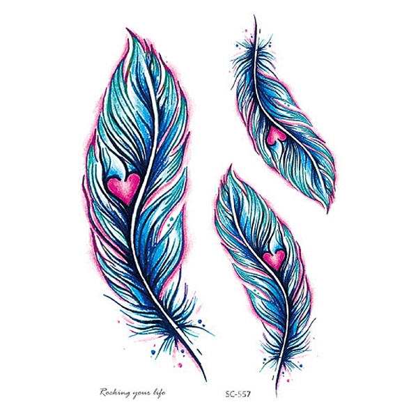 PandaHall Feather Pattern Removable Temporary Tattoos Paper Stickers, Dodger Blue, 15x10.5cm Paper Feather
PandaHall Feather Pattern Removable Temporary Tattoos Paper Stickers, Dodger Blue, 15x10.5cm Paper Feather