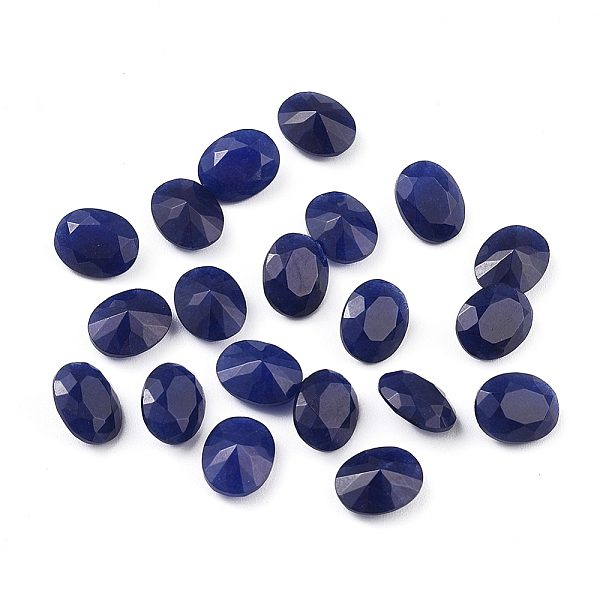 PandaHall Natural White Jade Cabochons, Dyed, Faceted, Oval, Mixed Color, 10x8x4.5mm White Jade Oval Multicolor
PandaHall Natural White Jade Cabochons, Dyed, Faceted, Oval, Mixed Color, 10x8x4.5mm White Jade Oval Multicolor