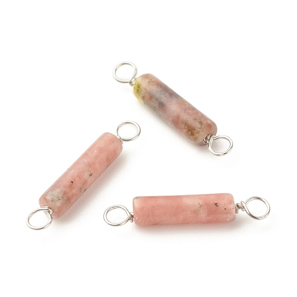 PandaHall Natural Connector Charms, with Platinum Tone Eco-Friendly Brass Wire Double Loops, Column, 23~24x4mm, Hole: 2~2.6mm Plum Blossom...
PandaHall Natural Connector Charms, with Platinum Tone Eco-Friendly Brass Wire Double Loops, Column, 23~24x4mm, Hole: 2~2.6mm Plum Blossom...