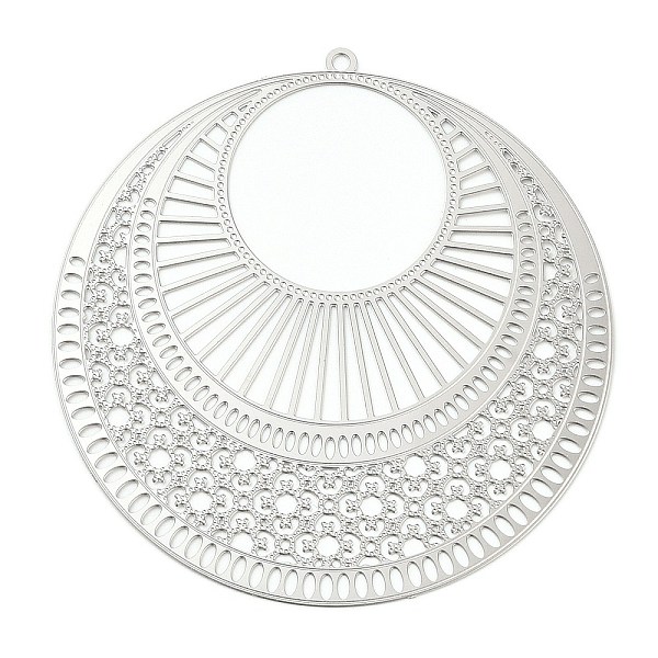 PandaHall 304 Stainless Steel Filigree Pendants, Etched Metal Embellishments, Flat Round Charm, Stainless Steel Color, 49x47.5x0.2mm, Hole...
PandaHall 304 Stainless Steel Filigree Pendants, Etched Metal Embellishments, Flat Round Charm, Stainless Steel Color, 49x47.5x0.2mm, Hole...