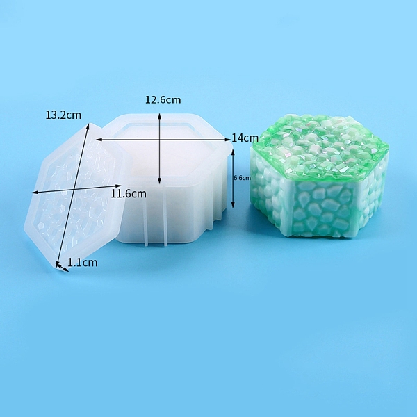PandaHall Food Grade DIY Silicone Box Molds, Decoration Making, Resin Casting Molds, For UV Resin, Epoxy Resin Jewelry Making, Hexagon..., White
PandaHall Food Grade DIY Silicone Box Molds, Decoration Making, Resin Casting Molds, For UV Resin, Epoxy Resin Jewelry Making, Hexagon..., White