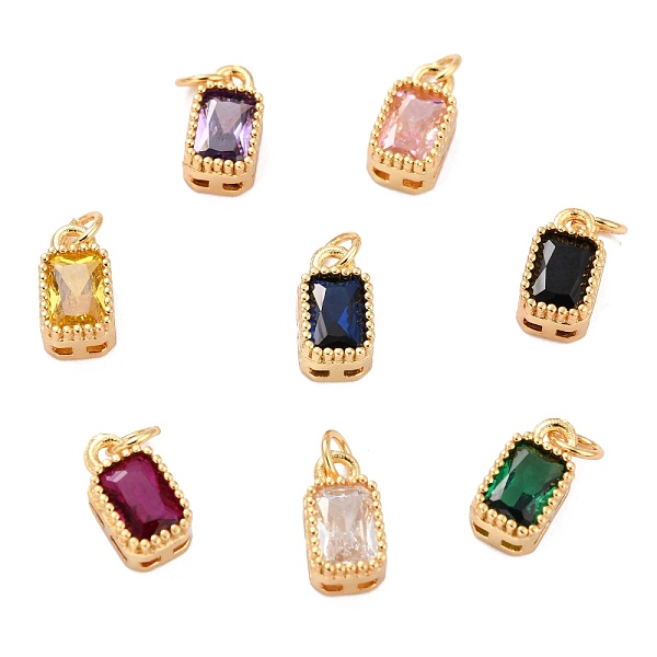 PandaHall Real 18K Gold Plated Brass Inlaid Cubic Zirconia Charms, with Jump Ring, Long-Lasting Plated, Rectangle, Mixed Color, 9.5x5x3.5mm..., Multicolor
PandaHall Real 18K Gold Plated Brass Inlaid Cubic Zirconia Charms, with Jump Ring, Long-Lasting Plated, Rectangle, Mixed Color, 9.5x5x3.5mm..., Multicolor