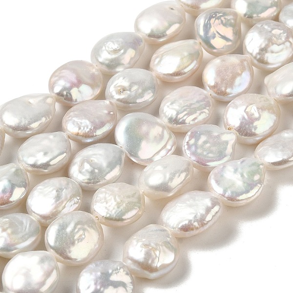 PandaHall Natural Baroque Pearl Keshi Pearl Beads Strands, Cultured Freshwater Pearl, Button, Grade 3A+, Old Lace, 10~11x4~6mm, Hole: 0.6mm...
PandaHall Natural Baroque Pearl Keshi Pearl Beads Strands, Cultured Freshwater Pearl, Button, Grade 3A+, Old Lace, 10~11x4~6mm, Hole: 0.6mm...