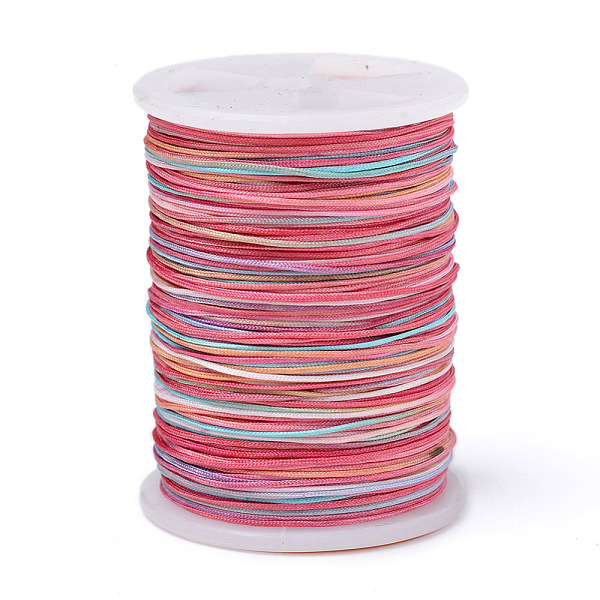 PandaHall Segment Dyed Polyester Thread, Braided Cord, Colorful, 0.4mm, about 16.4 yards(15m)/roll Polyester
PandaHall Segment Dyed Polyester Thread, Braided Cord, Colorful, 0.4mm, about 16.4 yards(15m)/roll Polyester