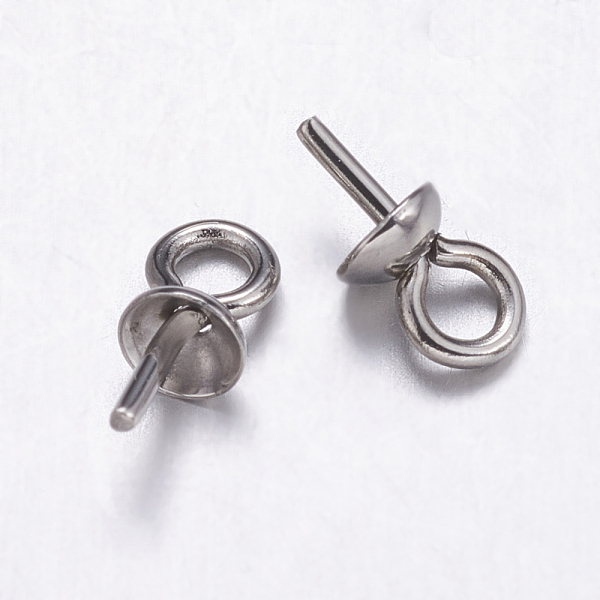 PandaHall 304 Stainless Steel Cup Pearl Peg Bails Pin Pendants, For Half Drilled Beads, Stainless Steel Color, 7x4mm, Hole: 1.5mm, Pin...
PandaHall 304 Stainless Steel Cup Pearl Peg Bails Pin Pendants, For Half Drilled Beads, Stainless Steel Color, 7x4mm, Hole: 1.5mm, Pin...