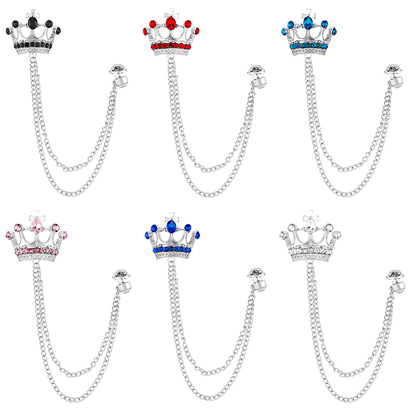 PandaHall HOBBIESAY 6Pcs 6 Colors Rhinestone Crown Hanging Chain Brooches, Platinum Alloy Badges for Backpack Clothes, Mixed Color, 18.8cm..., Multicolor
PandaHall HOBBIESAY 6Pcs 6 Colors Rhinestone Crown Hanging Chain Brooches, Platinum Alloy Badges for Backpack Clothes, Mixed Color, 18.8cm..., Multicolor