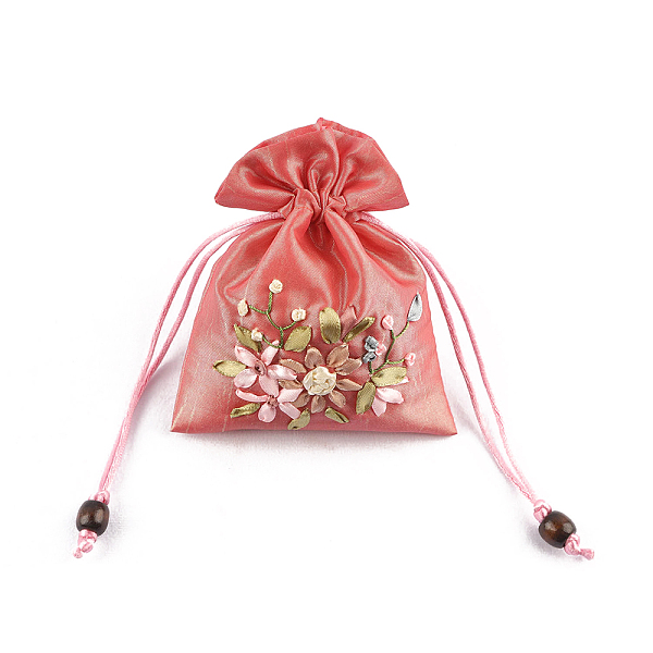 PandaHall Flower Pattern Satin Jewelry Packing Pouches, Drawstring Gift Bags, Rectangle, Tomato, 14x10.5cm Cloth Rectangle Red
PandaHall Flower Pattern Satin Jewelry Packing Pouches, Drawstring Gift Bags, Rectangle, Tomato, 14x10.5cm Cloth Rectangle Red