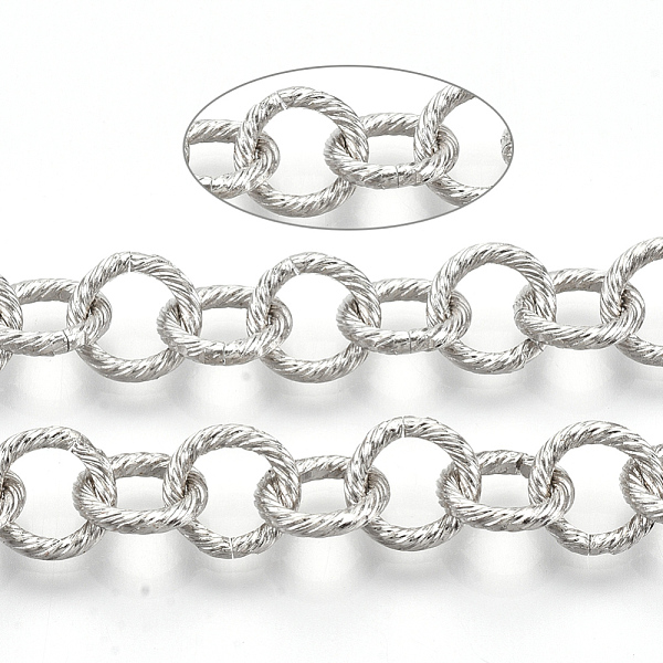 PandaHall Iron Rolo Chains, Belcher Chain, Unwelded, with Spool, Textured, Platinum, Link: 9x1.5mm, about 39.37 Feet(12m)/roll Iron
PandaHall Iron Rolo Chains, Belcher Chain, Unwelded, with Spool, Textured, Platinum, Link: 9x1.5mm, about 39.37 Feet(12m)/roll Iron