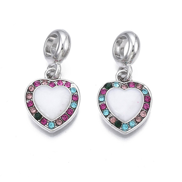 PandaHall Rack Plating Alloy Enamel European Dangle Charms, with Rhinestone, Large Hole Pendants, Cadmium Free & Nickel Free & Lead Free..., Multicolor
PandaHall Rack Plating Alloy Enamel European Dangle Charms, with Rhinestone, Large Hole Pendants, Cadmium Free & Nickel Free & Lead Free..., Multicolor