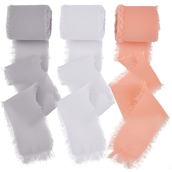 PandaHall Gorgecraft 3Rolls 3 Colors Polyester Ribbon, Fringe Chiffon Silk-Like Ribbon, for Wedding Invitations, Bouquets, Gift Wrapping..., Multicolor
PandaHall Gorgecraft 3Rolls 3 Colors Polyester Ribbon, Fringe Chiffon Silk-Like Ribbon, for Wedding Invitations, Bouquets, Gift Wrapping..., Multicolor