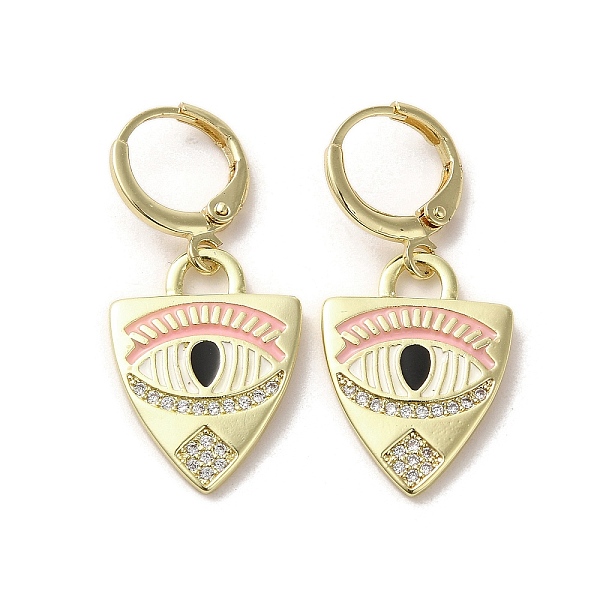 PandaHall Horse Eye Real 18K Gold Plated Brass Dangle Leverback Earrings, with Enamel and Cubic Zirconia, Pink, 33x15mm Cubic Zirconia Eye...
PandaHall Horse Eye Real 18K Gold Plated Brass Dangle Leverback Earrings, with Enamel and Cubic Zirconia, Pink, 33x15mm Cubic Zirconia Eye...