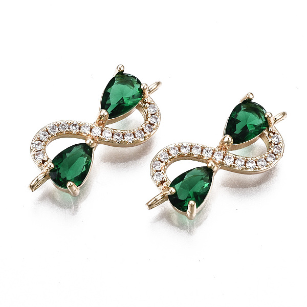 PandaHall Brass Micro Pave Clear Cubic Zirconia Links Connectors, with Glass, Light Gold, Long-Lasting Plated, Cadmium Free & Lead Free..., Green
PandaHall Brass Micro Pave Clear Cubic Zirconia Links Connectors, with Glass, Light Gold, Long-Lasting Plated, Cadmium Free & Lead Free..., Green
