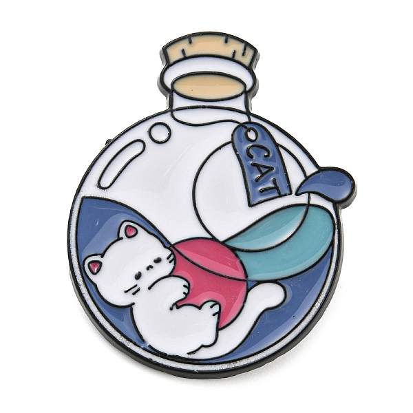 PandaHall Cat in the Bottle Enamel Pins, Black Zinc Alloy Badge for Women, Colorful, 29x24x1.5mm Alloy+Enamel Cat Shape Multicolor
PandaHall Cat in the Bottle Enamel Pins, Black Zinc Alloy Badge for Women, Colorful, 29x24x1.5mm Alloy+Enamel Cat Shape Multicolor