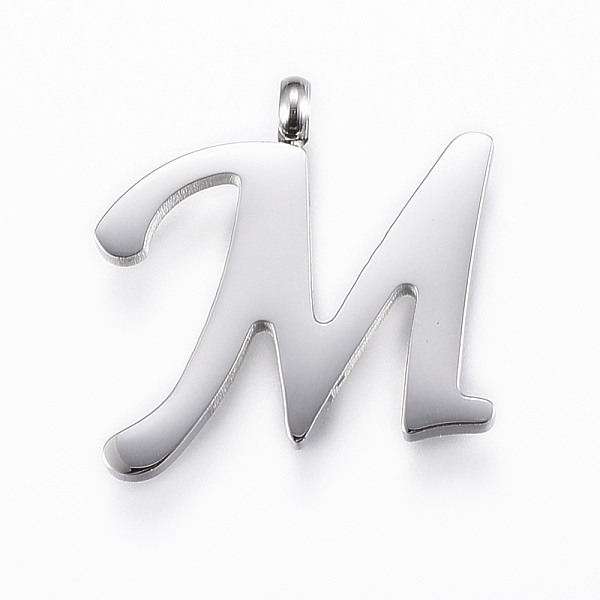 PandaHall 304 Stainless Steel Pendants, Initial Letter, Letter.M, Stainless Steel Color, 18x19x2mm, Hole: 2mm 304 Stainless Steel Letter M
PandaHall 304 Stainless Steel Pendants, Initial Letter, Letter.M, Stainless Steel Color, 18x19x2mm, Hole: 2mm 304 Stainless Steel Letter M