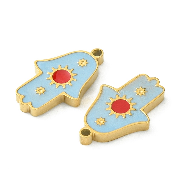 PandaHall Ion Plating(IP) 304 Stainless Steel Manual Polishing Charms, with Enamel, Hamsa Hand/Hand of Miriam with Sun, Golden, 12x7.5x1.5mm...
PandaHall Ion Plating(IP) 304 Stainless Steel Manual Polishing Charms, with Enamel, Hamsa Hand/Hand of Miriam with Sun, Golden, 12x7.5x1.5mm...