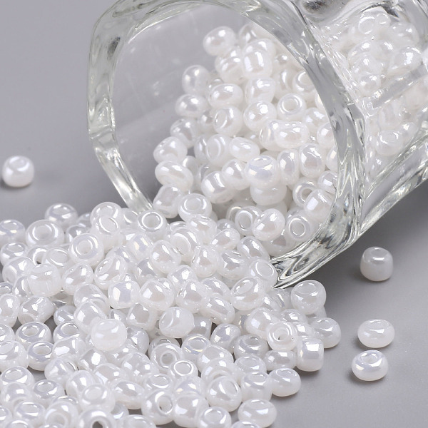 PandaHall 8/0 Glass Seed Beads, Ceylon, Round, Round Hole, White, 8/0, 3mm, Hole: 1mm, about 1111pcs/50g, 50g/bag, 18bags/2pounds Glass...
PandaHall 8/0 Glass Seed Beads, Ceylon, Round, Round Hole, White, 8/0, 3mm, Hole: 1mm, about 1111pcs/50g, 50g/bag, 18bags/2pounds Glass...