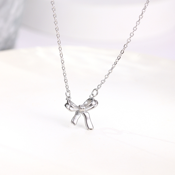 PandaHall Stainless Steel Bowknot Pendant Necklaces for Women, Cable Chains Stainless Steel
PandaHall Stainless Steel Bowknot Pendant Necklaces for Women, Cable Chains Stainless Steel