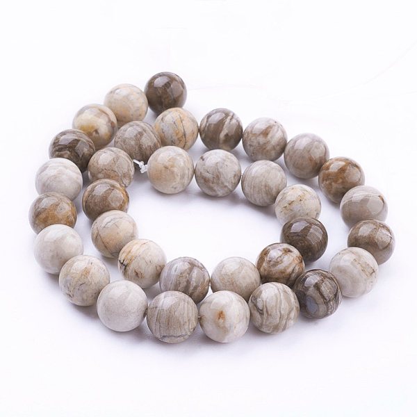 PandaHall Natural Silver Leaf Jasper Beads Strands, Round, 12mm, Hole: 1mm, about 34pcs/strand, 15.7 inch(40cm) Silver Leaf Jasper Round
PandaHall Natural Silver Leaf Jasper Beads Strands, Round, 12mm, Hole: 1mm, about 34pcs/strand, 15.7 inch(40cm) Silver Leaf Jasper Round