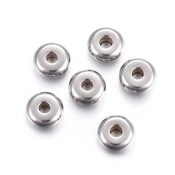 PandaHall 304 Stainless Steel Spacer Beads, Flat Round, Stainless Steel Color, 6x2.5mm, Hole: 1.8mm 304 Stainless Steel Flat Round
PandaHall 304 Stainless Steel Spacer Beads, Flat Round, Stainless Steel Color, 6x2.5mm, Hole: 1.8mm 304 Stainless Steel Flat Round