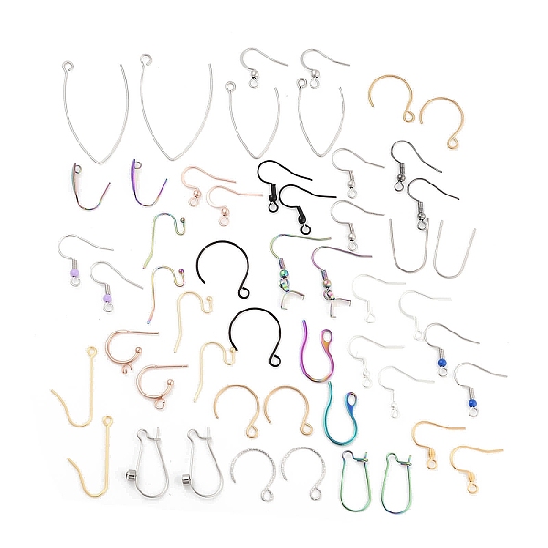 PandaHall Stainless Steel Earring Hooks, Mixed Color, 11.5~36x0.8~4.5mm, Hole: 3x3.5~3mm, Pin: 0.8mm Stainless Steel Mixed Shapes
PandaHall Stainless Steel Earring Hooks, Mixed Color, 11.5~36x0.8~4.5mm, Hole: 3x3.5~3mm, Pin: 0.8mm Stainless Steel Mixed Shapes
