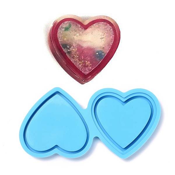 PandaHall Shaker Mold, DIY Quicksand Jewelry Silicone Molds, Resin Casting Molds, For UV Resin, Epoxy Resin Jewelry Making, Heart, Deep Sky...
PandaHall Shaker Mold, DIY Quicksand Jewelry Silicone Molds, Resin Casting Molds, For UV Resin, Epoxy Resin Jewelry Making, Heart, Deep Sky...