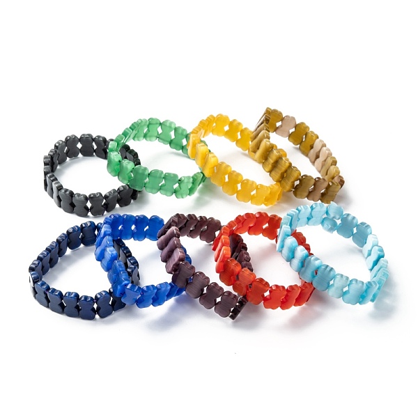 PandaHall Cat Eye Beads Stretch Bracelets, Bone, Mixed Color, Inner Diameter: 2~2-1/8 inch(5~5.3cm) Cat Eye Multicolor
PandaHall Cat Eye Beads Stretch Bracelets, Bone, Mixed Color, Inner Diameter: 2~2-1/8 inch(5~5.3cm) Cat Eye Multicolor