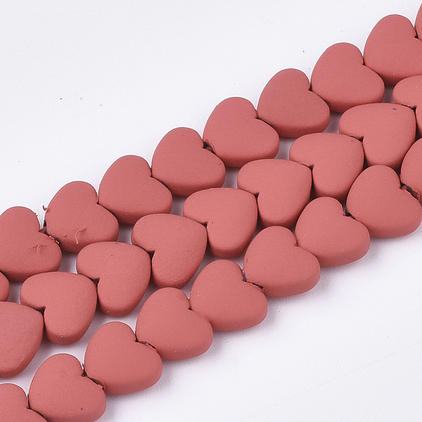 PandaHall Spray Painted Non-magnetic Synthetic Hematite Beads Strands, Heart, Orange Red, 5x6x3mm, Hole: 0.5mm, about 75pcs/strand, 15.7...
PandaHall Spray Painted Non-magnetic Synthetic Hematite Beads Strands, Heart, Orange Red, 5x6x3mm, Hole: 0.5mm, about 75pcs/strand, 15.7...