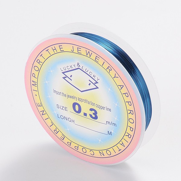 PandaHall Round Copper Jewelry Wire, Steel Blue, 28 Gauge, 0.3mm, about 65.61 Feet(20m)/roll Copper Round Blue
PandaHall Round Copper Jewelry Wire, Steel Blue, 28 Gauge, 0.3mm, about 65.61 Feet(20m)/roll Copper Round Blue