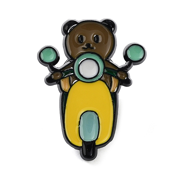 PandaHall Bear Vehicle Enamel Pin, Alloy Brooch for Backpack Clothes, Yellow, 27x21x2mm Alloy+Enamel Bear Yellow
PandaHall Bear Vehicle Enamel Pin, Alloy Brooch for Backpack Clothes, Yellow, 27x21x2mm Alloy+Enamel Bear Yellow