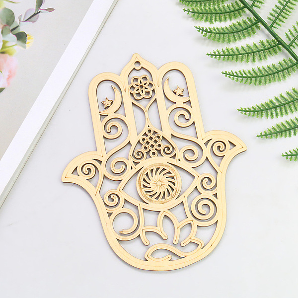 PandaHall Unfinished Wood Big Pendants, Hamsa Hand Charms, Cornsilk, 167x140mm Wood Hamsa Hand Gold
PandaHall Unfinished Wood Big Pendants, Hamsa Hand Charms, Cornsilk, 167x140mm Wood Hamsa Hand Gold