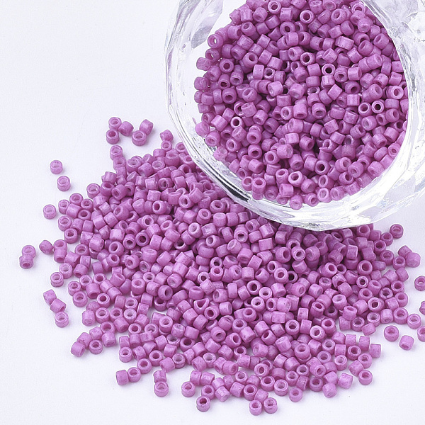 PandaHall Baking Paint Cylinder Seed Beads, Uniform Size, Violet, 1.5~2x1~2mm, Hole: 0.8mm, about 4000pcs/bag, about 50g/bag Glass Purple
PandaHall Baking Paint Cylinder Seed Beads, Uniform Size, Violet, 1.5~2x1~2mm, Hole: 0.8mm, about 4000pcs/bag, about 50g/bag Glass Purple
