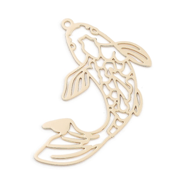 PandaHall Long-Lasting Plated Brass Pendants, Fish, Light Gold, 27x25.5x0.3mm, Hole: 1mm Brass Fish
PandaHall Long-Lasting Plated Brass Pendants, Fish, Light Gold, 27x25.5x0.3mm, Hole: 1mm Brass Fish