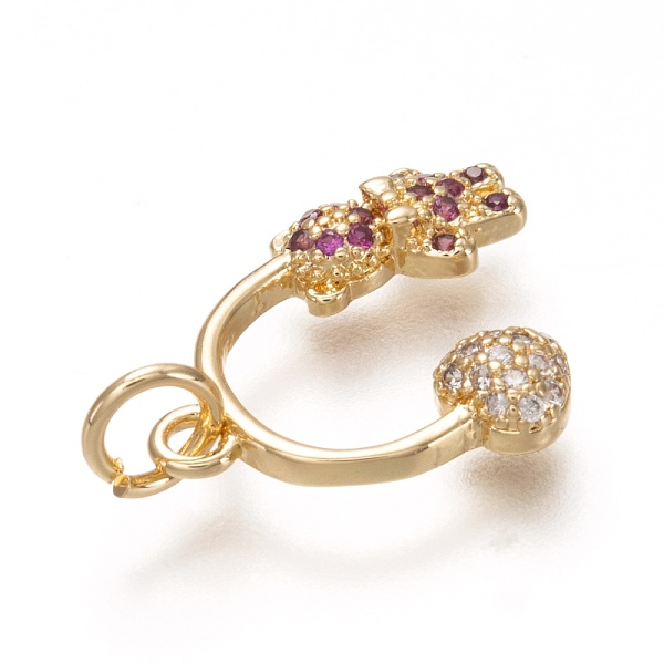 PandaHall Brass Micro Pave Clear & Medium Violet Red Cubic Zirconia Pendants, with Jump Ring, Long-Lasting Plated, Heart & Bear, Real 18K...
PandaHall Brass Micro Pave Clear & Medium Violet Red Cubic Zirconia Pendants, with Jump Ring, Long-Lasting Plated, Heart & Bear, Real 18K...