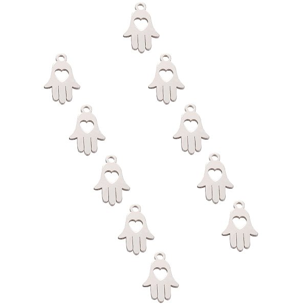 PandaHall UNICRAFTALE 20pcs Hamsa Hand with Heart Charms Flat Metal Charms Stainless Steel Pendants Hand of Miriam Charm for Necklace...
PandaHall UNICRAFTALE 20pcs Hamsa Hand with Heart Charms Flat Metal Charms Stainless Steel Pendants Hand of Miriam Charm for Necklace...