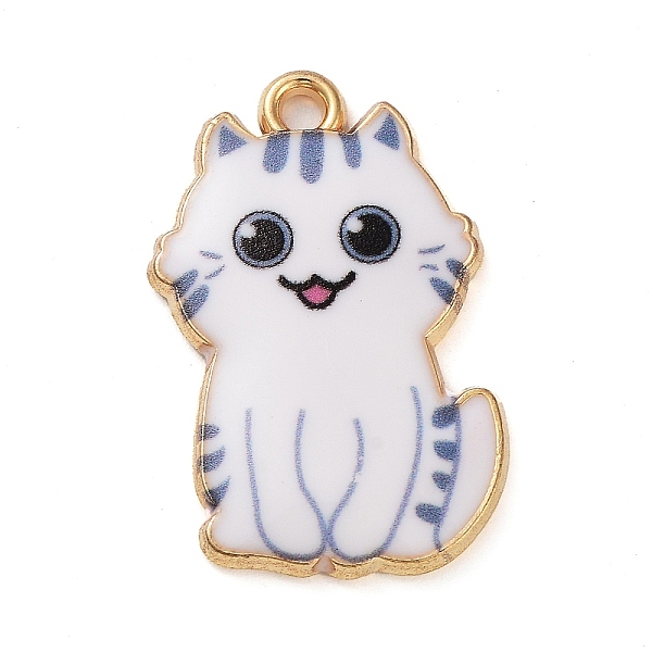 PandaHall Rack Plating Alloy Enamel Pendants, Golden, Cat Charm, WhiteSmoke, 25x17x3mm, Hole: 2mm Alloy+Enamel Cat Shape White
PandaHall Rack Plating Alloy Enamel Pendants, Golden, Cat Charm, WhiteSmoke, 25x17x3mm, Hole: 2mm Alloy+Enamel Cat Shape White